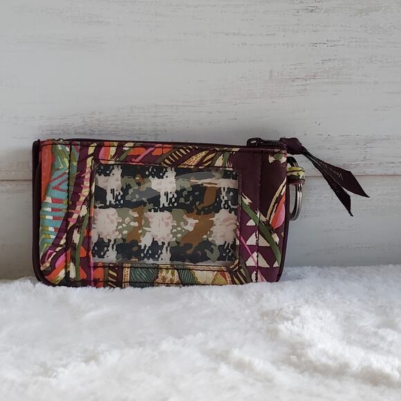 Vera Bradley Zip ID Coin Purse in Heirloom Paisley Pattern - Picture 2 of 6